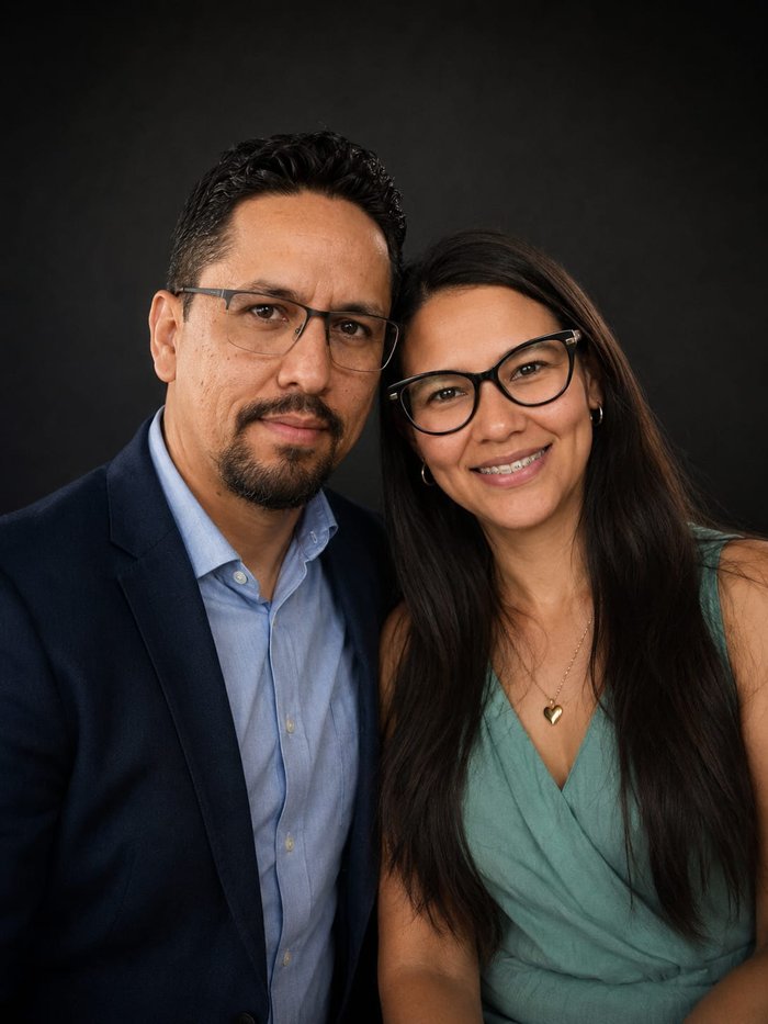 Carlos y Yelitza Romero, representantes de Suyana Foundation en Argentina